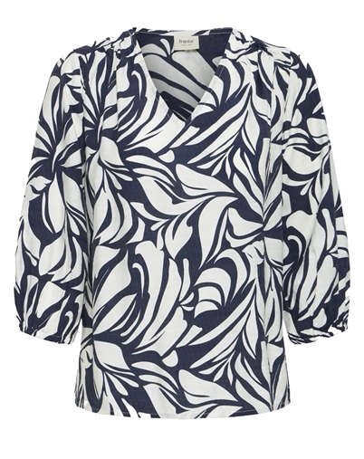 Fransa - FRAriana Bluse 6 - Floral Reverie Navy